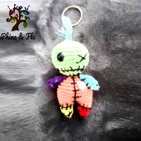 Porte clé poupée vaudou personnalisée