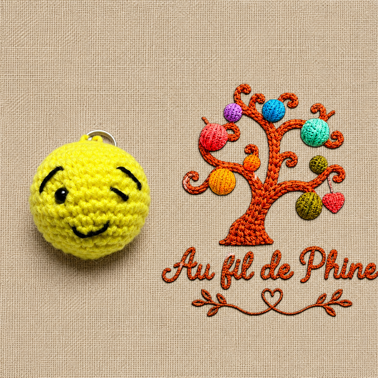 Porte clé smiley – Image 4