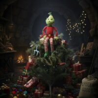 Duo de Contraste au Crochet  : Le Lutin Farceur et Le Grinch