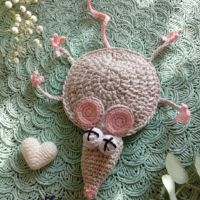 Sous-verre crochet animal fait main en coton Oeko-Tex – Souris, grenouille, lézard, tortue, dindon, canard ou  scrat